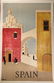 Original Vintage Spain Travel Poster, Villemot 1950s