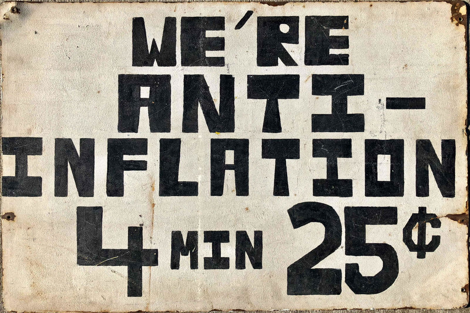 Vintage American Political Protest Metal Wall Plaque (1 of 2)