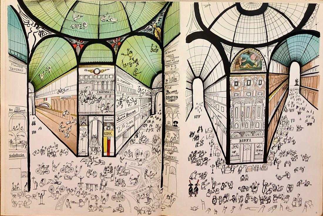 Saul Steinberg (1914-1999) Derrière Le Miroir, 1953 (1 of 5)