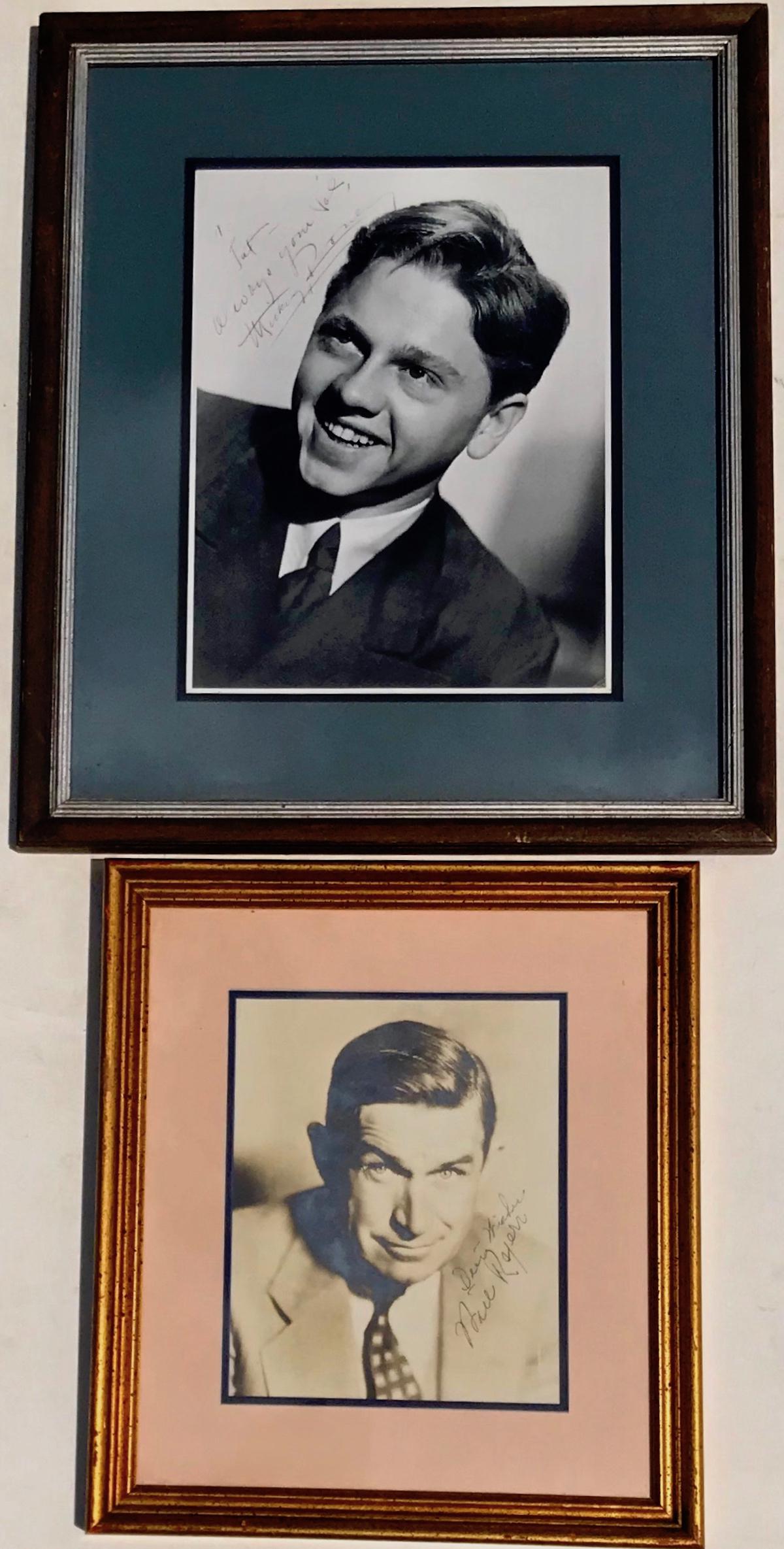 Original Photographs Signed Mickey Rooney & Will Rogers (1 of 5)