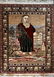 Semi-Antique Judaica Rug MOSES W/ TEN COMMANDMENTS