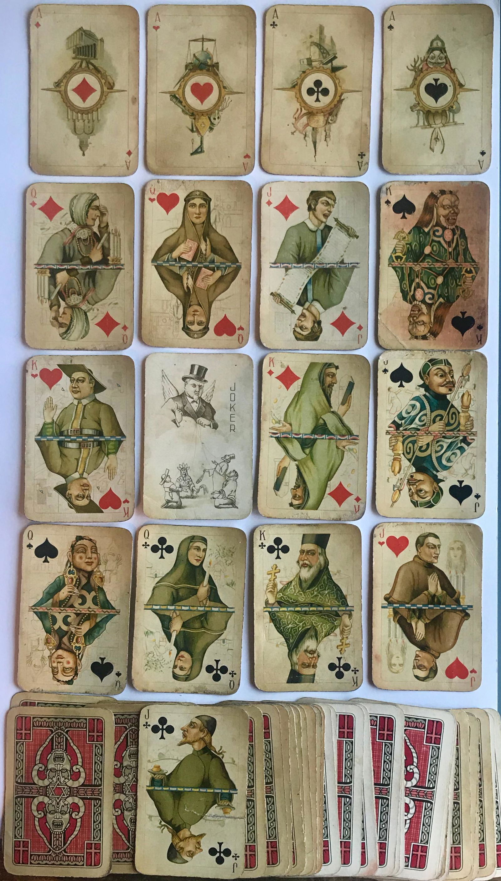 Anti-Religion Playing Cards Soviet Union, ca. 1930s (1 of 6)