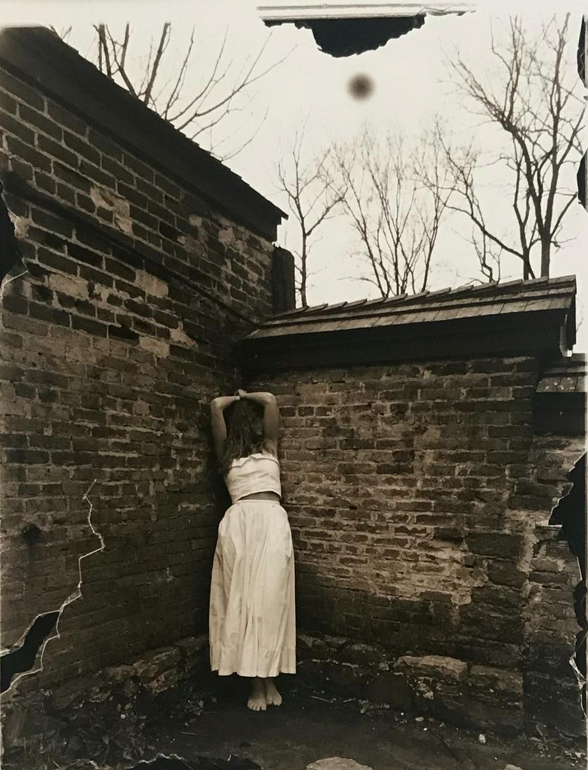 Victor Serbin Gelatin Silver Print INTANGIBLE SKY: Victor Serbin original gelatin silver print, signed in ink by the photographer Victoe Serbin. Titled and dated: Victor Serbin, Intangible sky, 2/50, 1991. Silver gelatin print collage, black and white