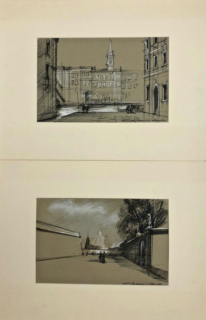 Carlo Capanni Drawings Views of Venice, 1960 (1 of 5)