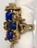 Modern Abstract 14k Gold Ring w/ Lapis Lazuli - 3