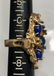 Modern Abstract 14k Gold Ring w/ Lapis Lazuli - 4