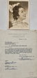 BABY SNOOKS SHOW Signed Photo & Contract FANNY BRICE