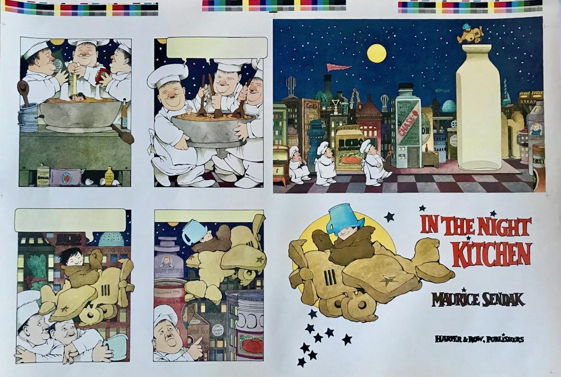 Sendak Personal Page Proof Sheet THE NIGHT KITCHEN 1970 (1 of 3)