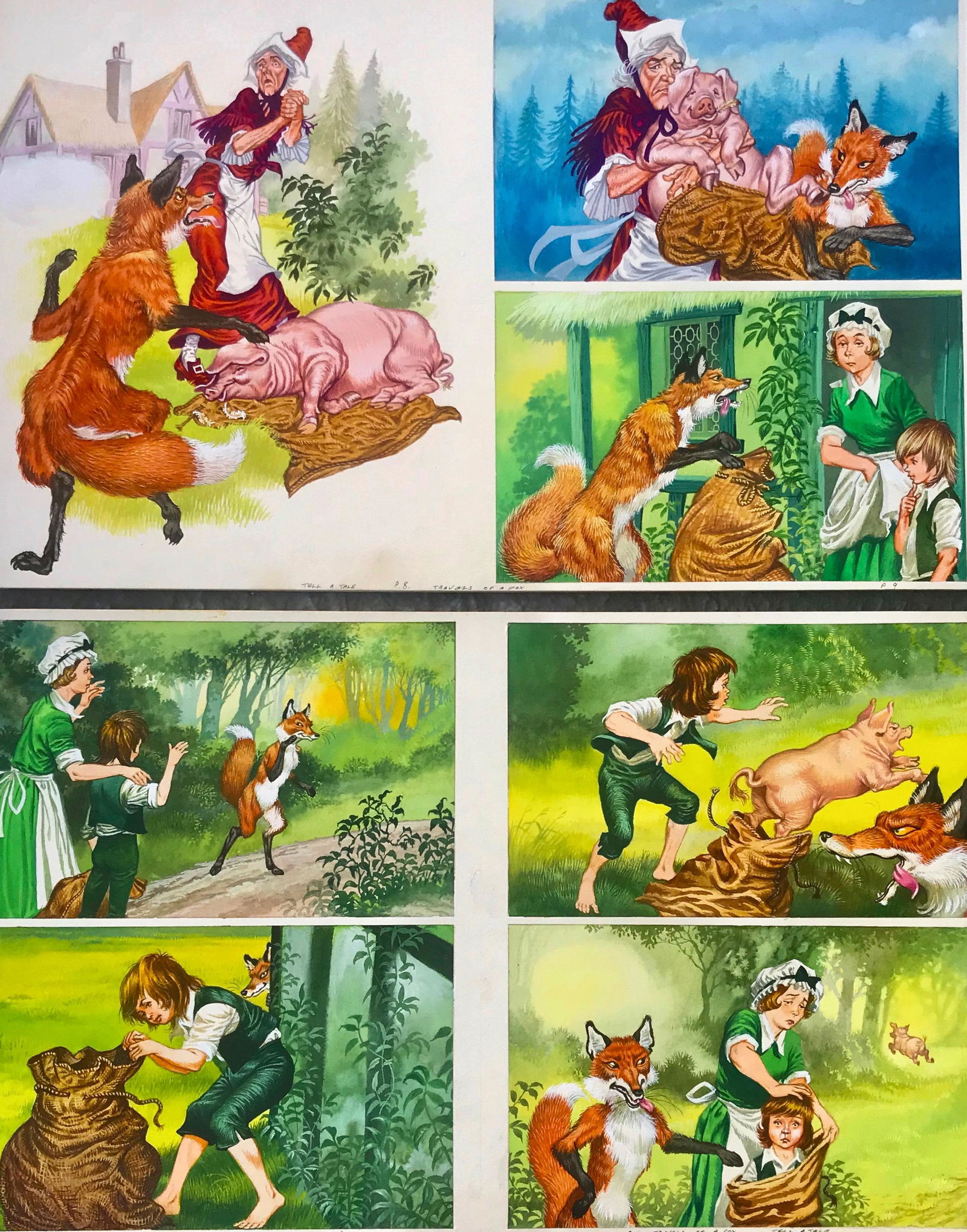 TRAVELS OF A FOX Illustration Paintings Eric Kincaid (1 of 4)