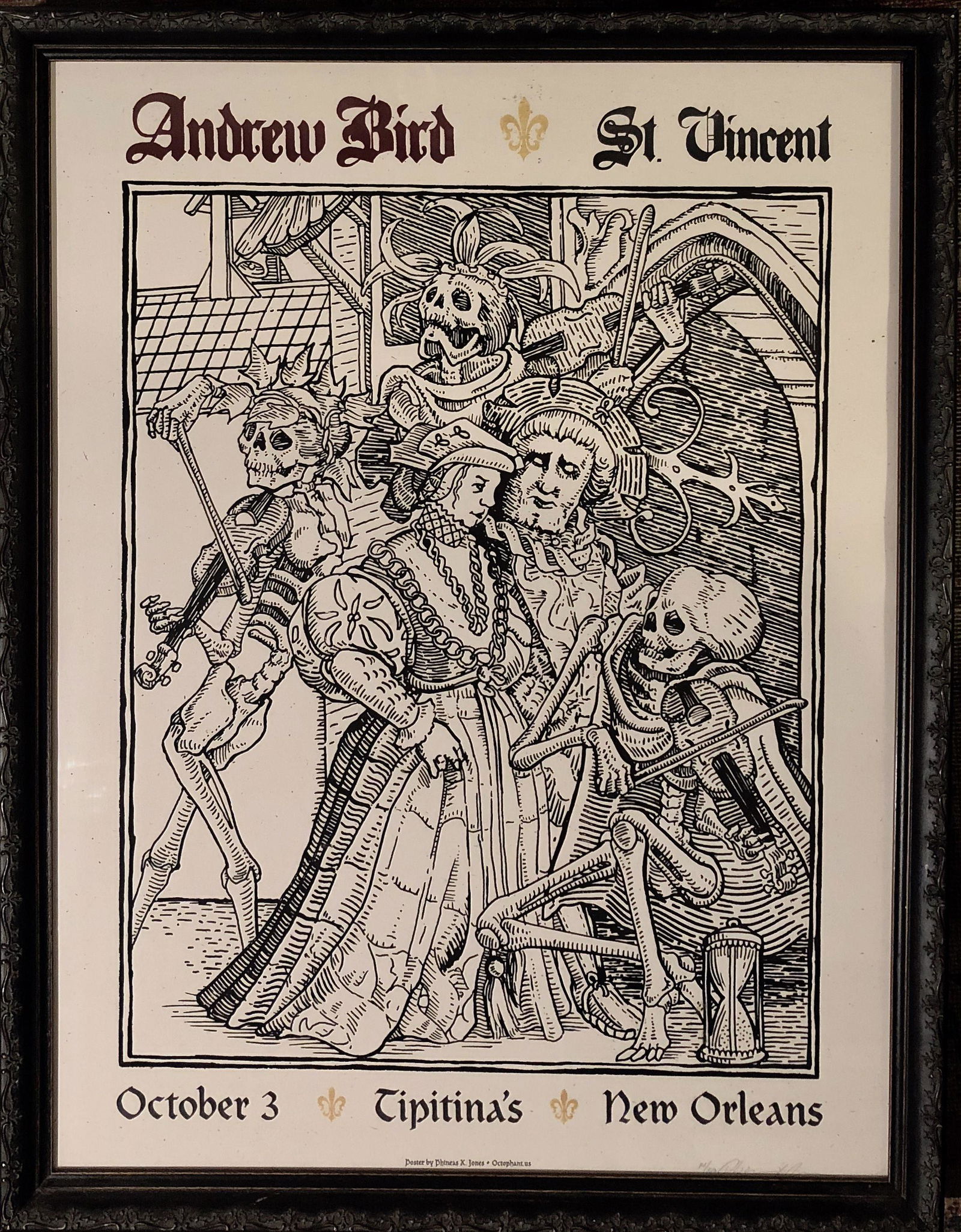 Indie Rock Concert Tour Signed Phineas X. Jones 2009 (1 of 4)