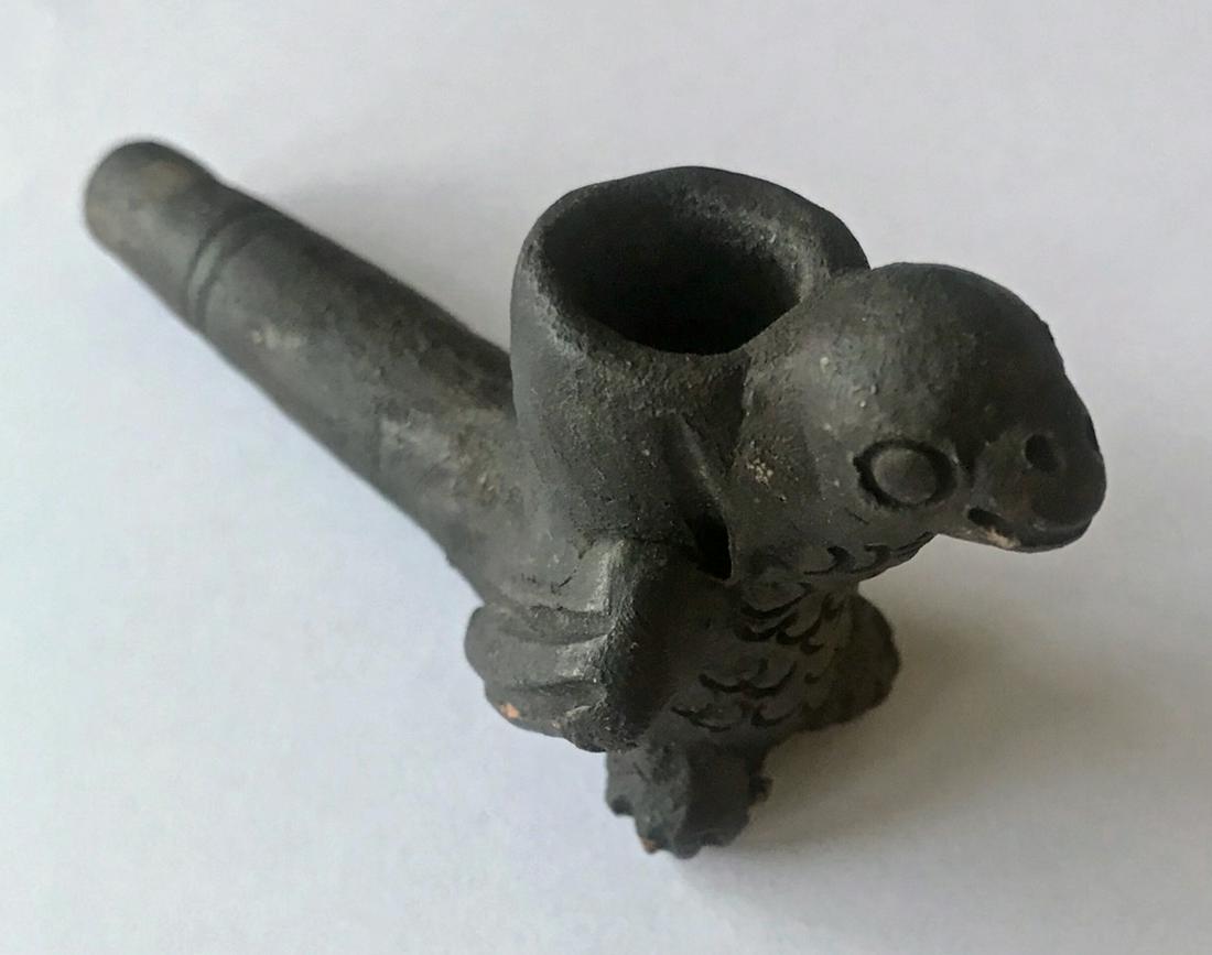 Native American Pipe Bowl W/ Eagle Effigy (1 of 5)