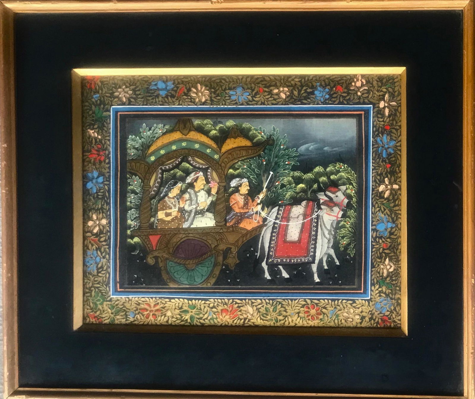 Islamic Mughal Indo-Persian Painting Royal Couple (1 of 3)