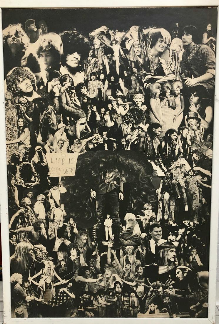 Original Counter-Culture Broadway  Poster HAIR 1960s (1 of 4)