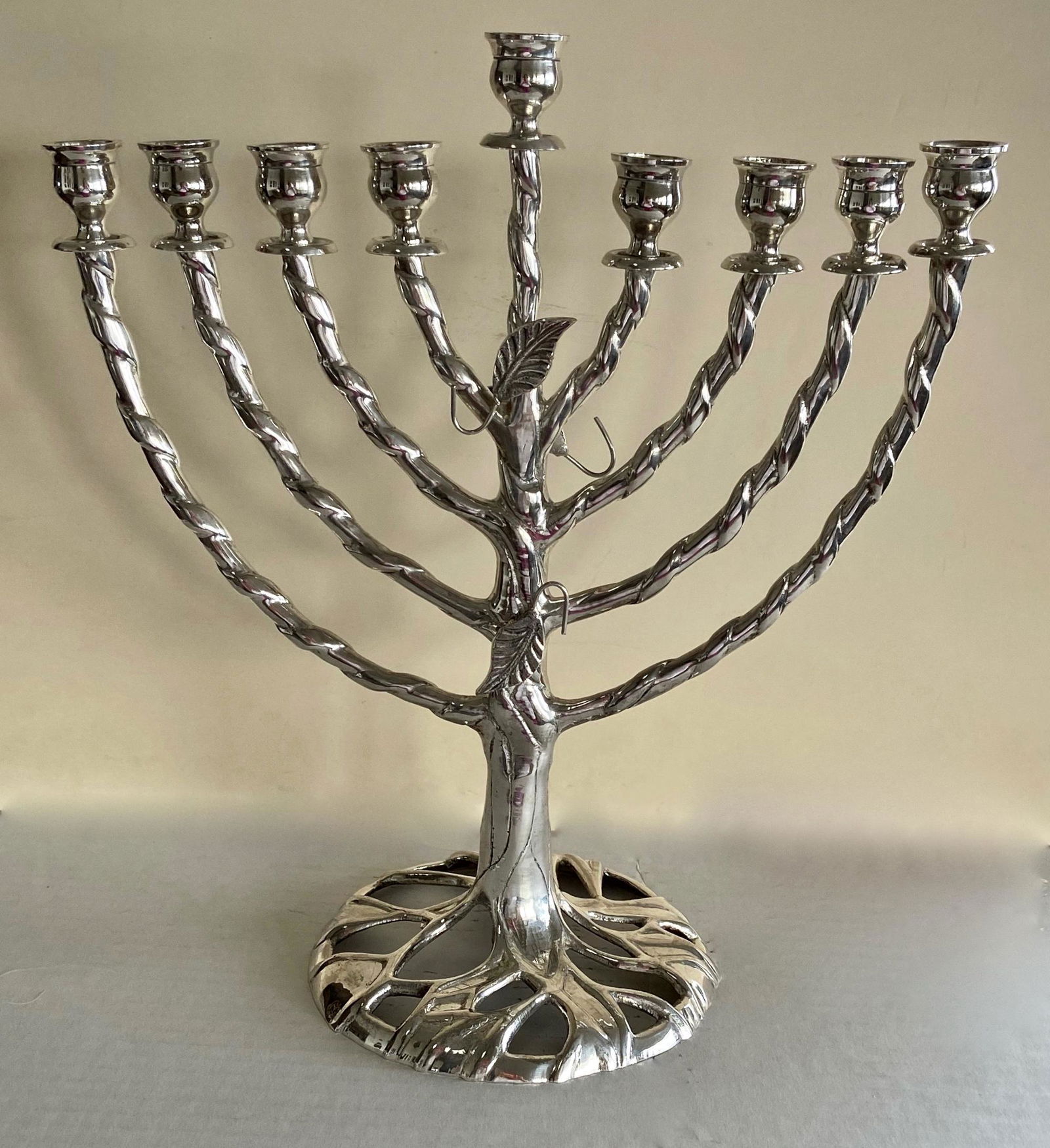 Tree-Of-Life Hanukkah Menorah 1960s (1 of 2)