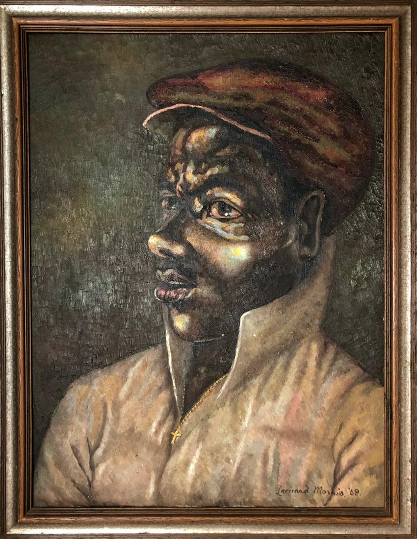 African American Painting, Leonard Morris, 1969 (1 of 4)