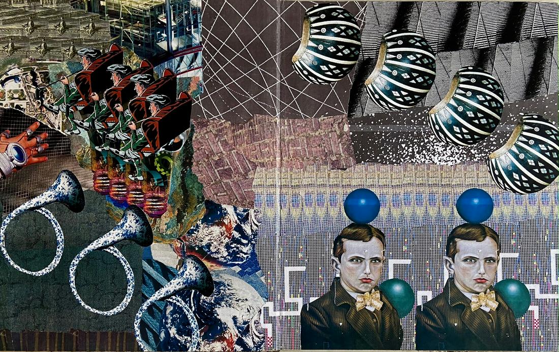 Karl Mann Artist Bound Book Of Original Collages Unique (1 of 10)