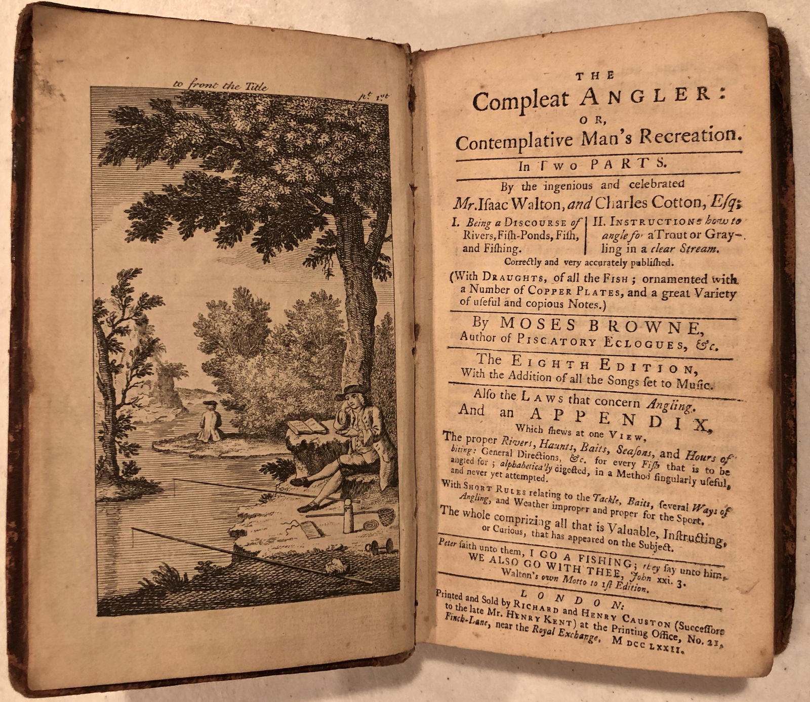The Compleat Angler  Izaak Walton & Charles Cotton 1772 (1 of 12)