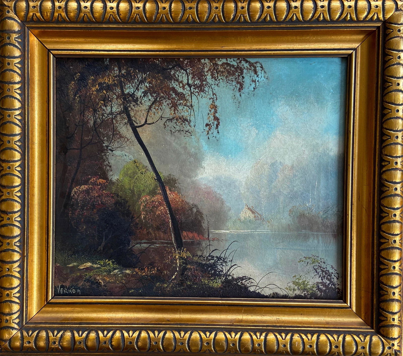 French Impressionist Landscape Oil Painting, Vernon (1 of 5)