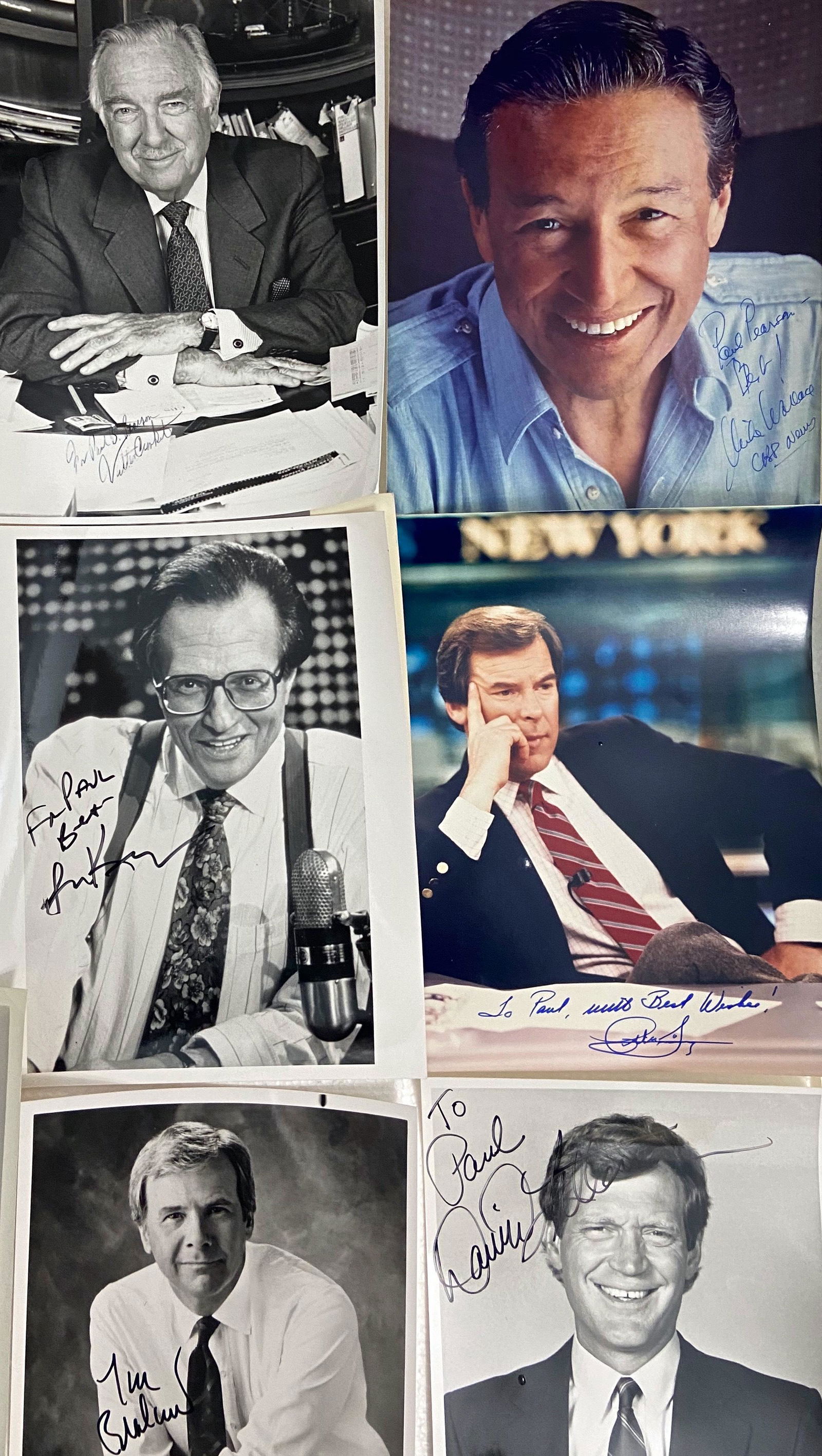 News Anchors & Talk Show Hosts  Inscribed Photographs (1 of 3)