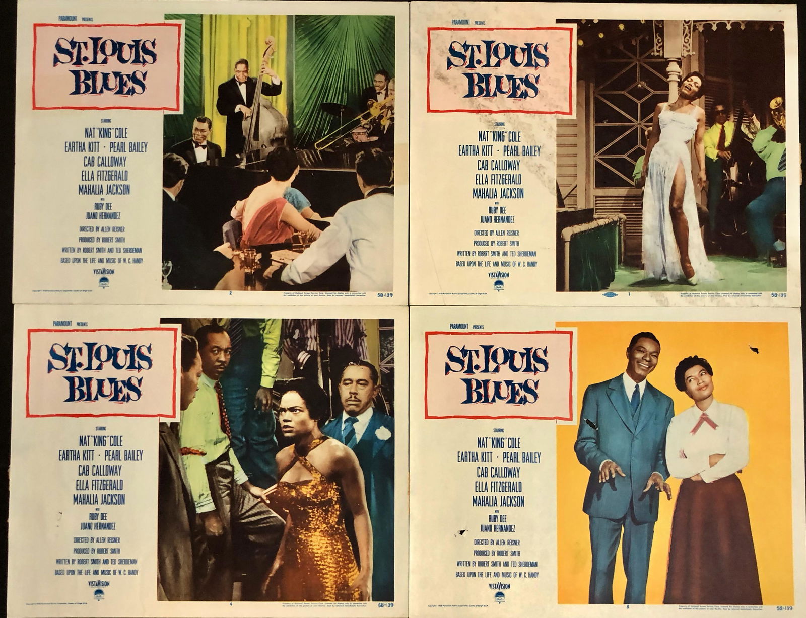 St. Louis Blues Movie Lobby Card Set 1958 Will Handy (1 of 6)