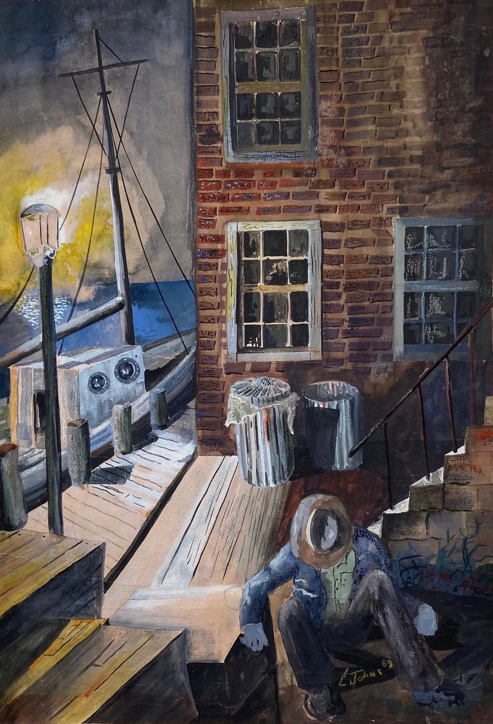 Mid-Century Urban Painting, Johns 1969 (1 of 3)