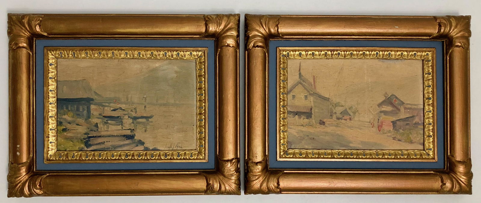 Impressionist Landscape  Paintings, Signed 1930s (1 of 6)