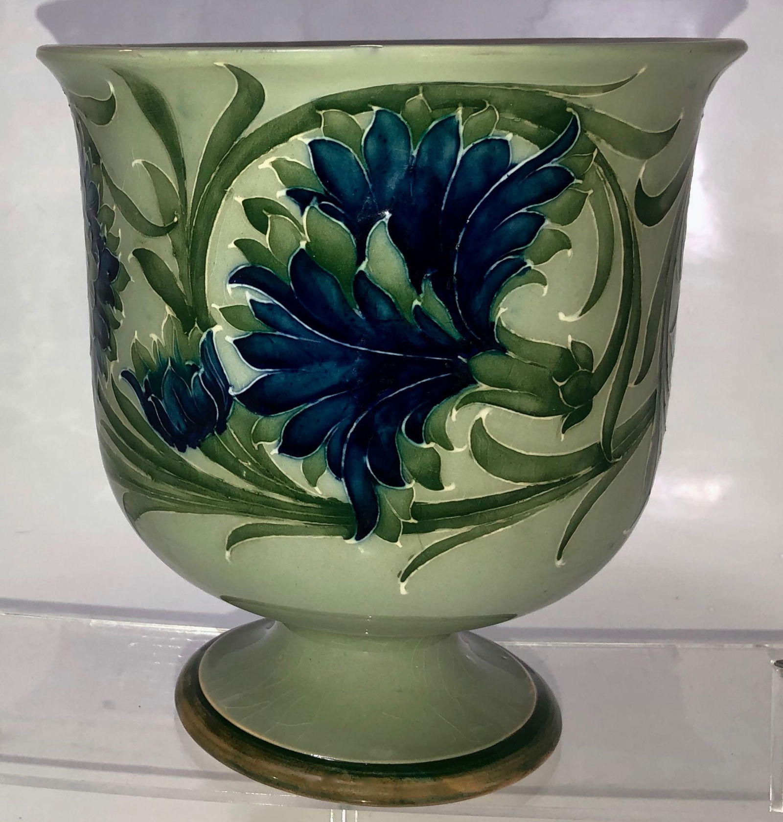 William Moorcroft Spanish Compote Jardiniere Bowl,1920s (1 of 5)