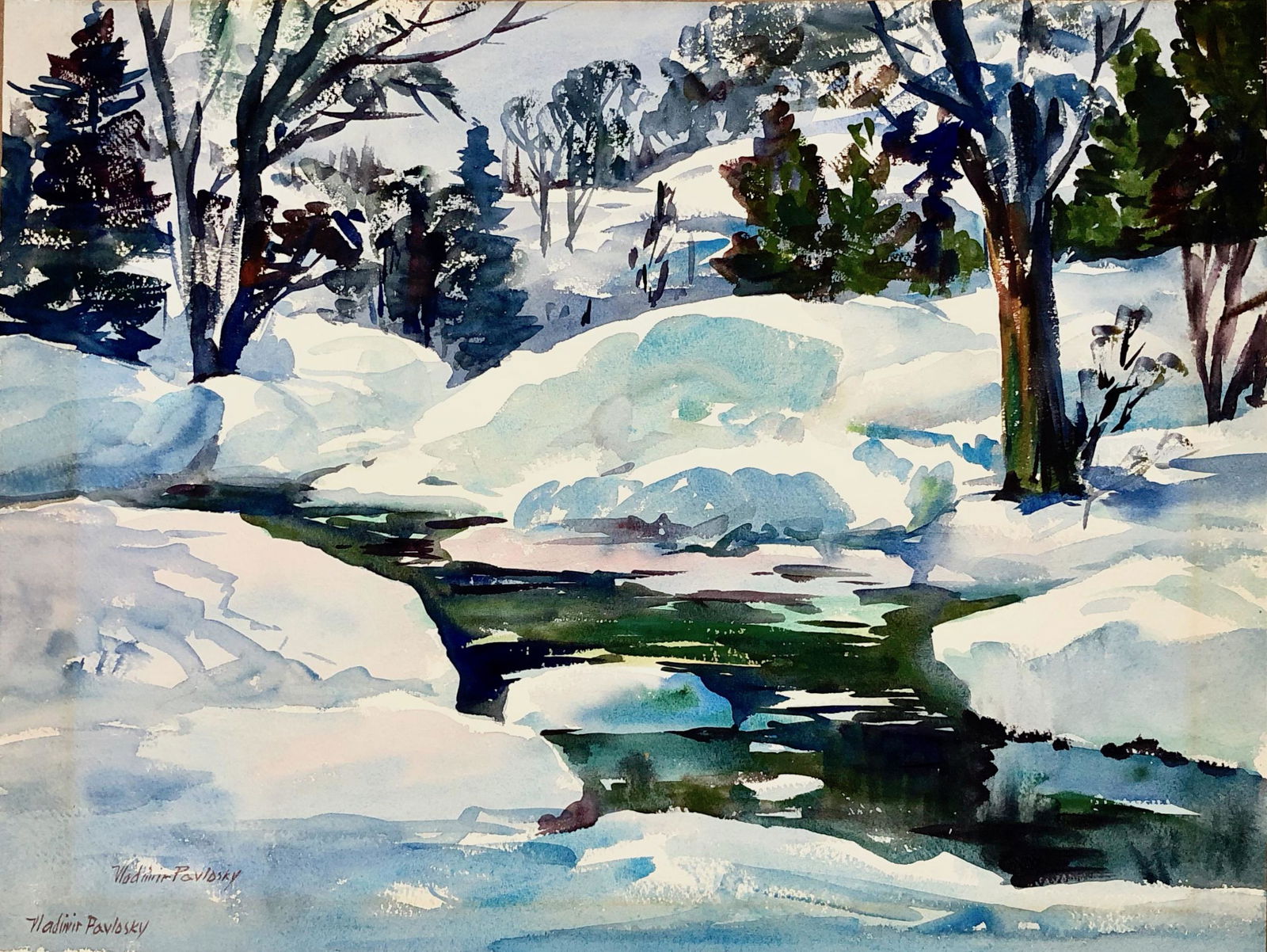 Vladimir Pavlosky (1884-1944) Winter Landscape (1 of 5)