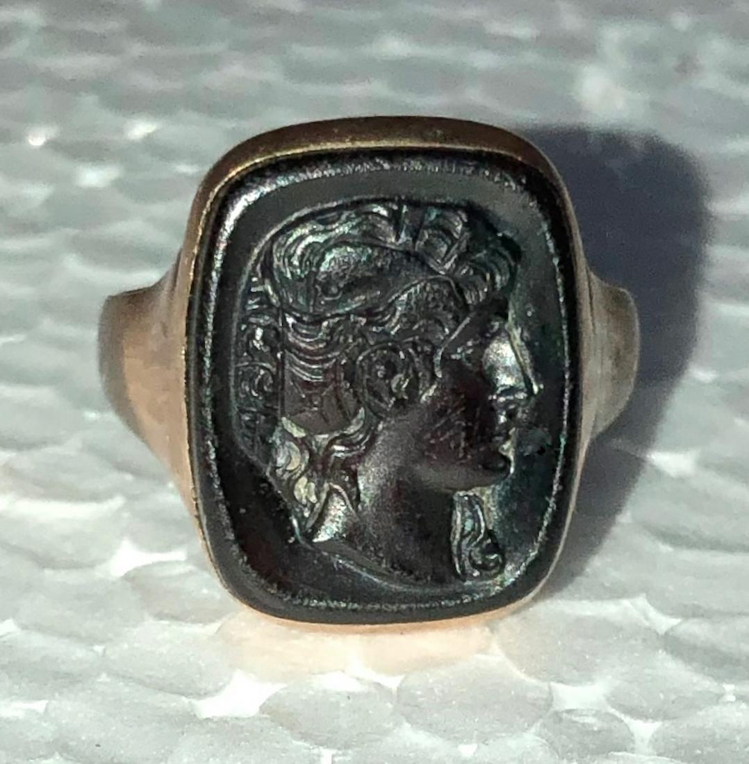 Antique Victorian 14k Gold Carved Cameo Ring (1 of 4)