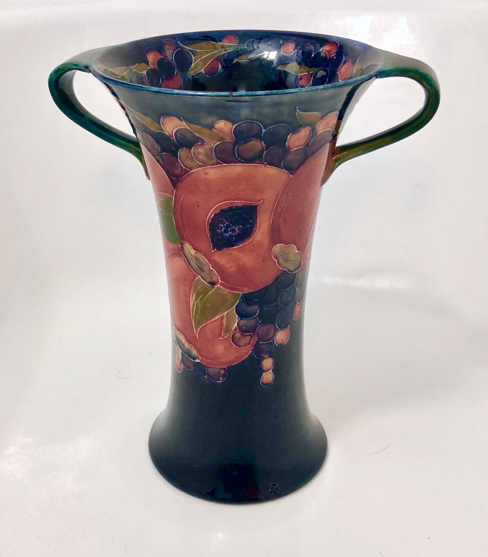 Moorcroft Tall Double Handled Pomegranate Vase, 1920s (1 of 6)