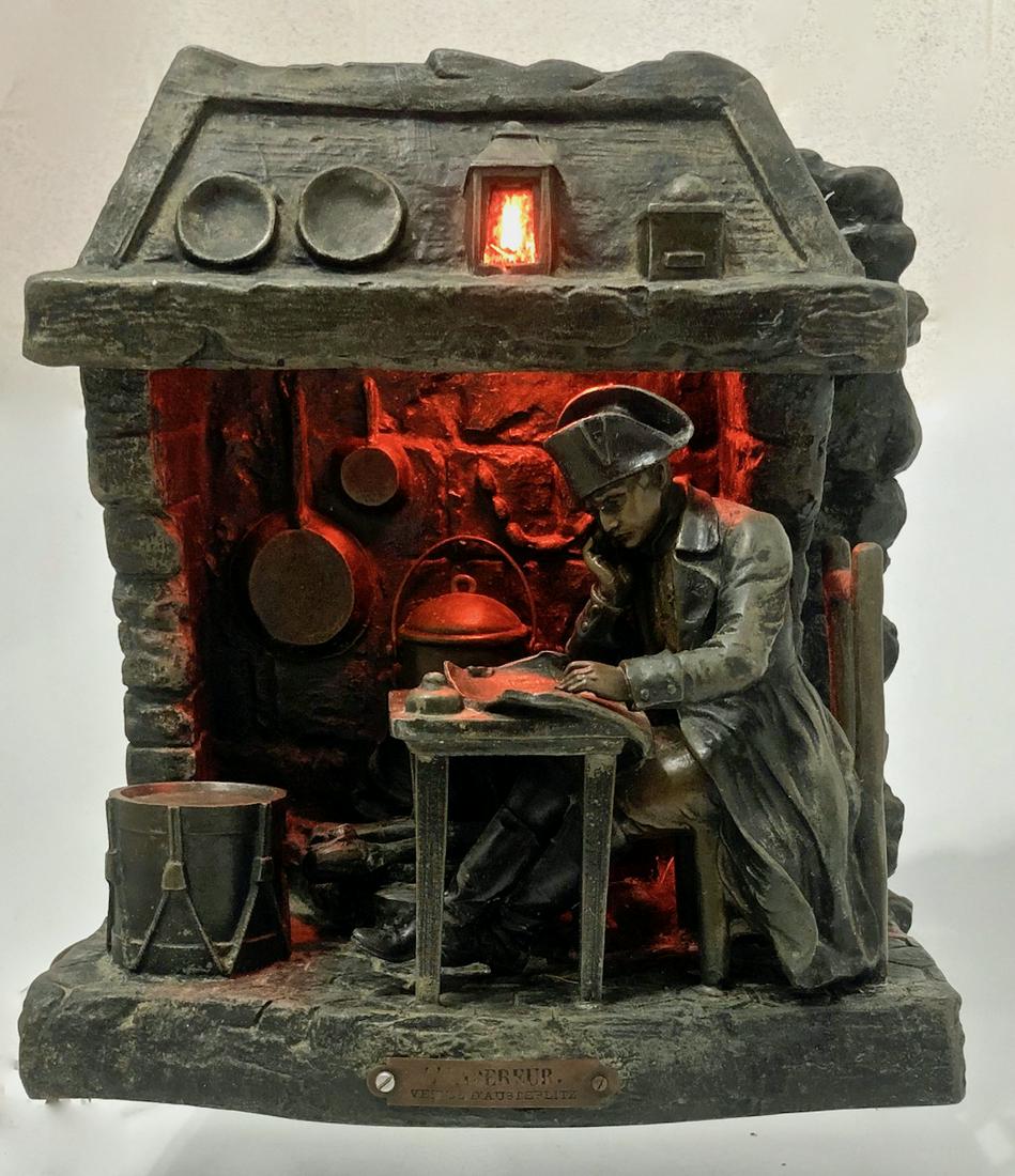 Napoleon Bonaparte Cast Bronze Lamp c.1915 (1 of 11)