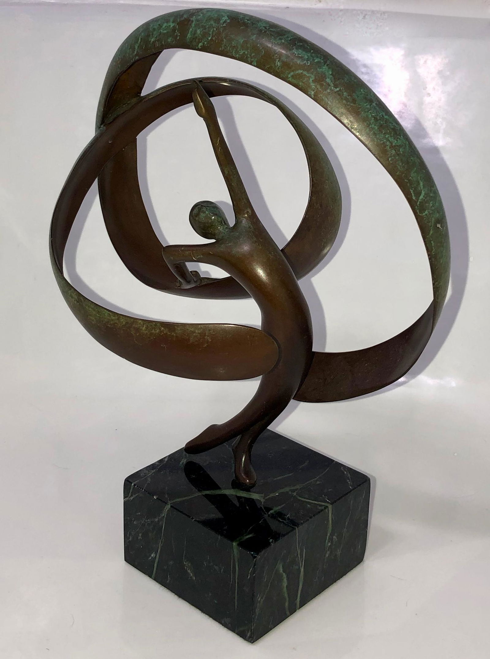 Abstract Bronze Sculpture TENNIS PLAYER, C.Clark (1 of 7)