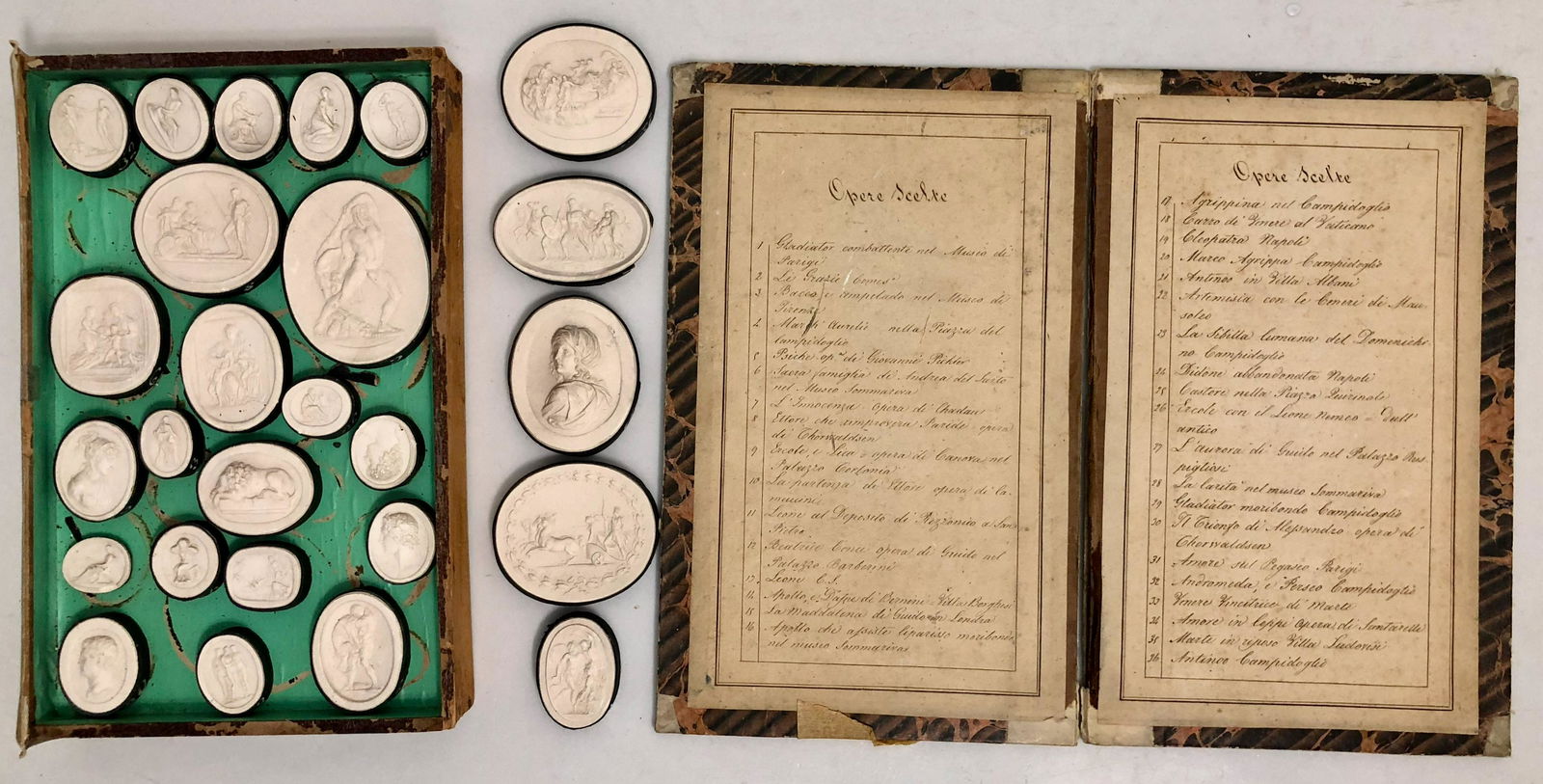 19th C. Grand Tour Cameo Medallion Seals OPERA SCENES (1 of 7)