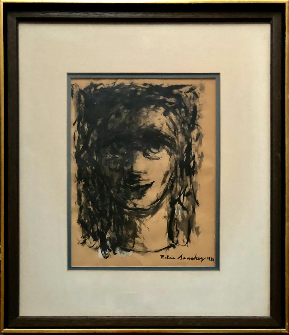 Zilia Sanchez (Cuba, b.1926) Abstract Painting 1956 (1 of 4)