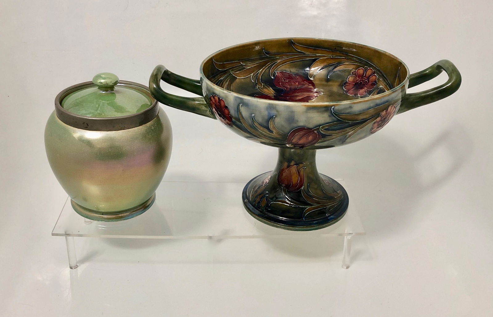 William Moorcroft Persian Compote Bowl &  Covered Jar (1 of 8)