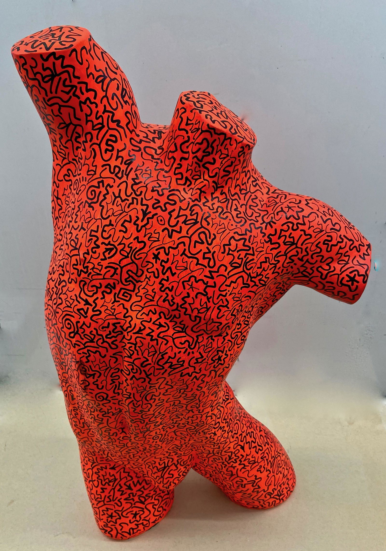 LAIi (Angel Ortiz) Graffiti Day-Glo Torso (1 of 4)