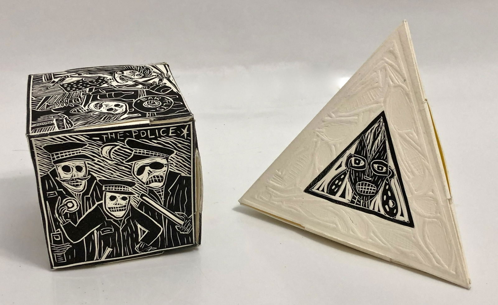 Joel Redon (Mexican, b.1967) Linocut Sculptures (2) (1 of 5)