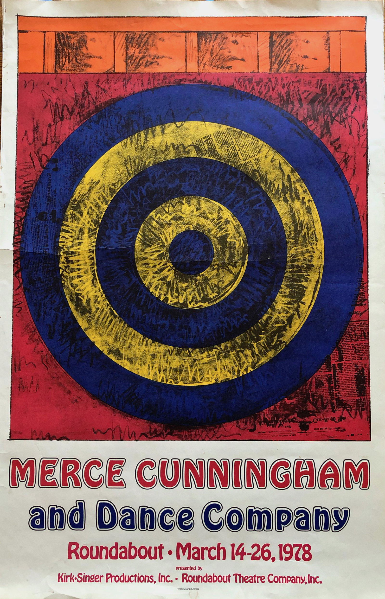 Jasper Johns TARGET Merce Cunningham Dance  Poster 1968 (1 of 3)