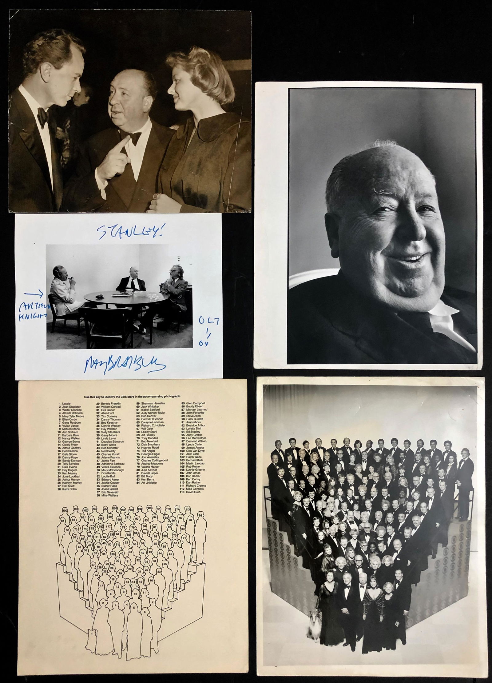 Hitchcock Photographs Including Studio CBS Stars (4) (1 of 7)