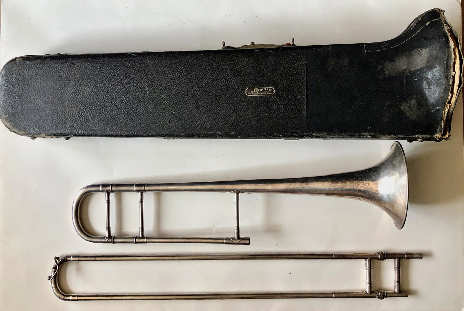 Vintage Elkhart Indiana Trombone with  Hard Case (1 of 5)