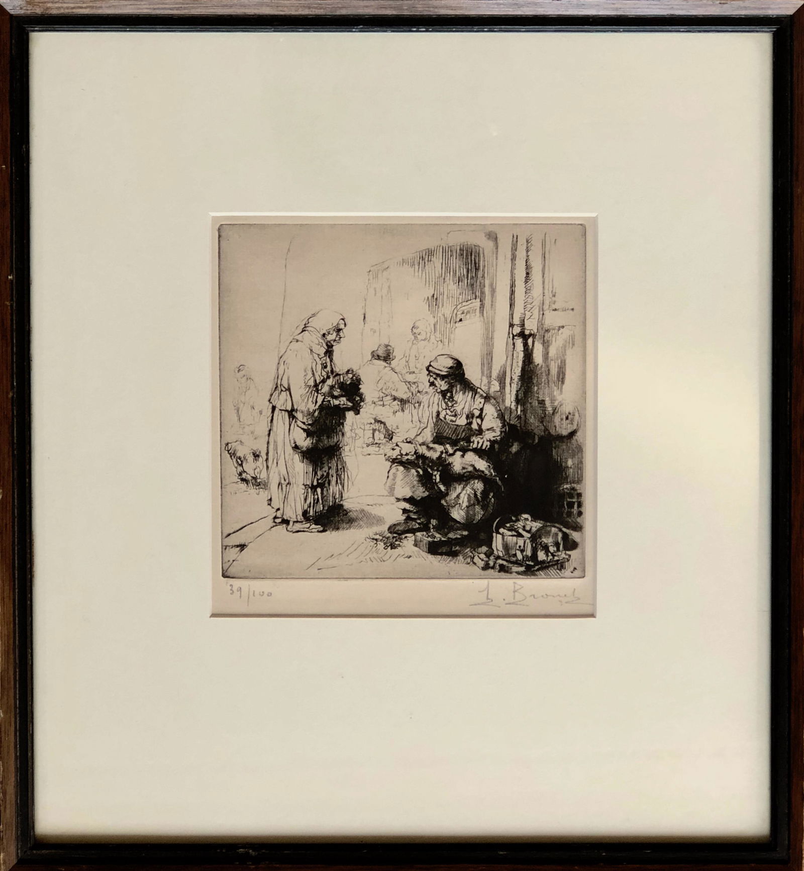 Auguste Brouet (French,1872-1941) THE DOG SHEARER 1920s (1 of 4)