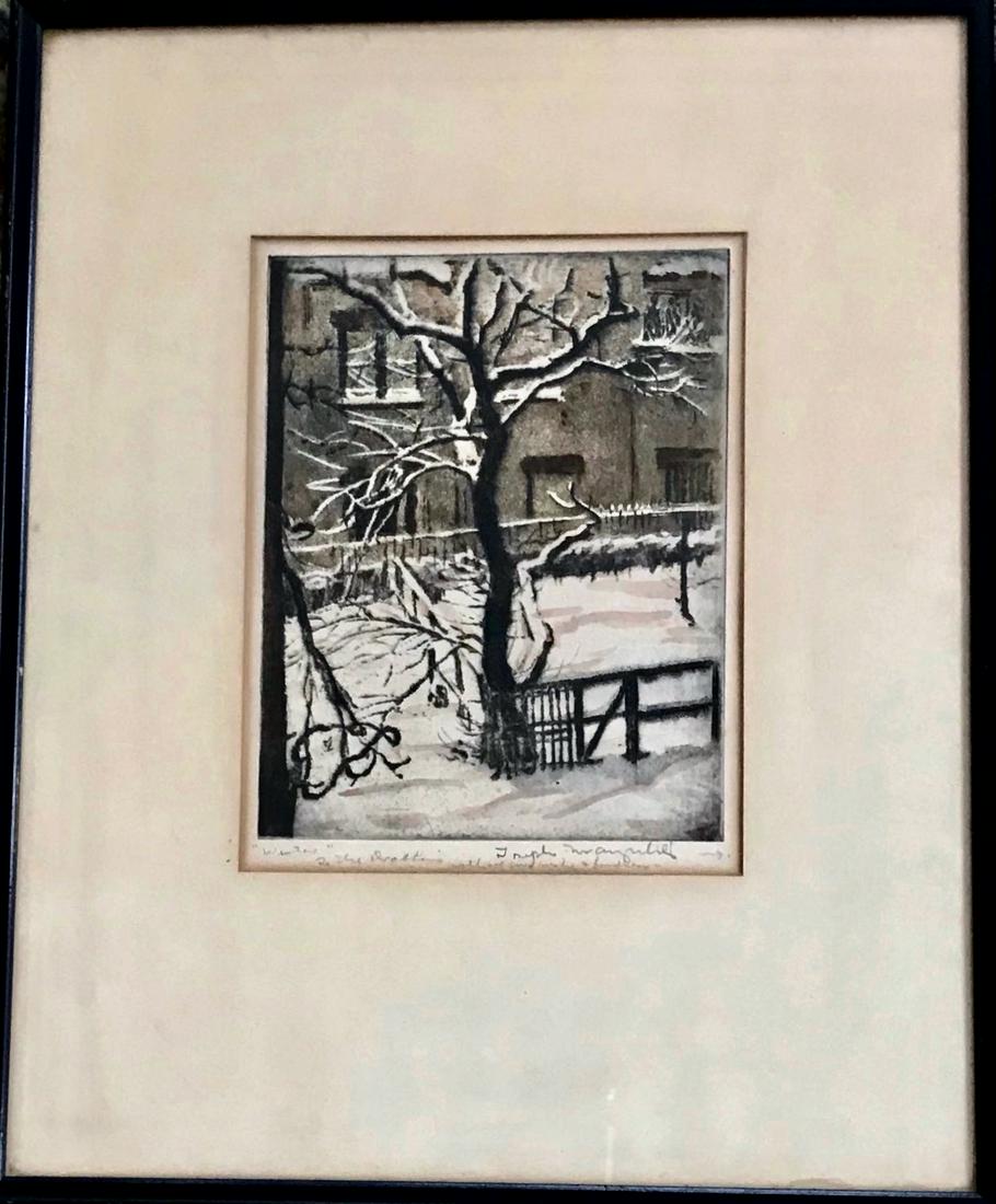 Joseph Margulies (WPA, N.Y.C.1896-1984) URBAN SCENE (1 of 3)