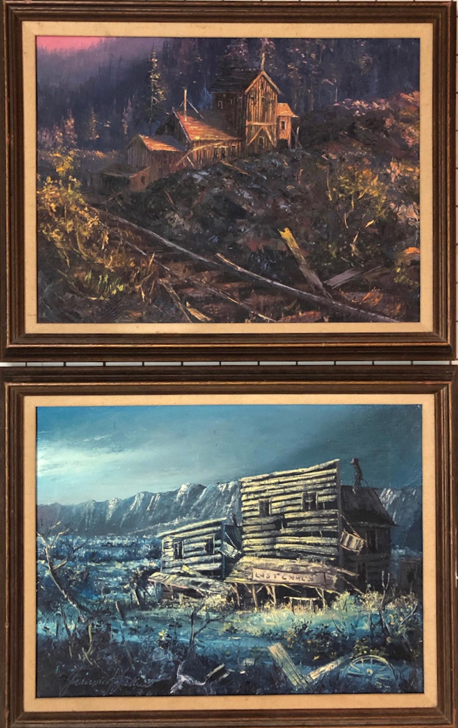 Western Gold Mine Town Paintings LAST CHANCE, Signed (1 of 5)