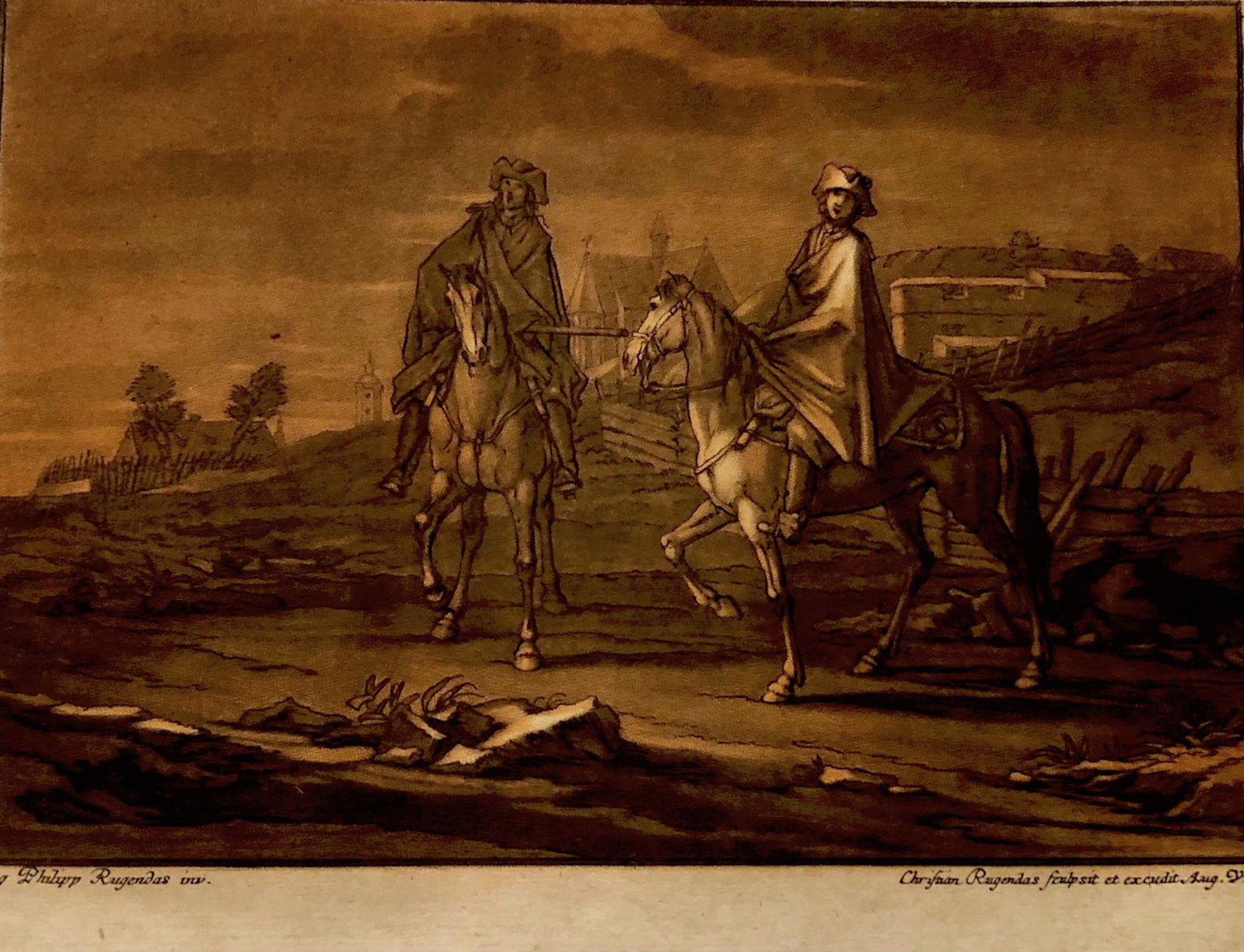 Christian Rugendas CALVARY, BATTLES, HORSEMEN 18th c. (1 of 8)