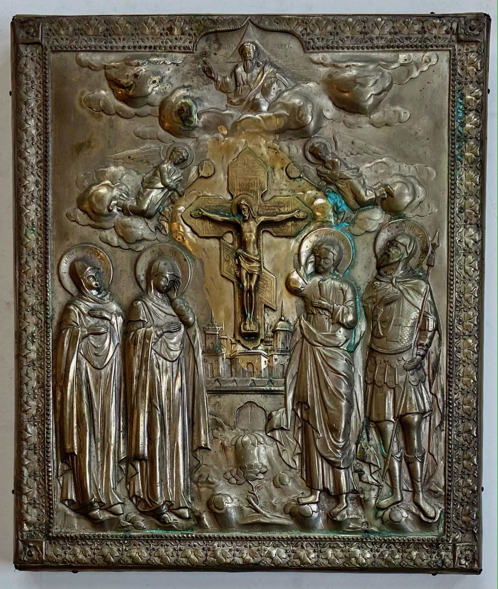 Russian Orthodox Icon CRUCIFIXION OF JESUS (1 of 4)
