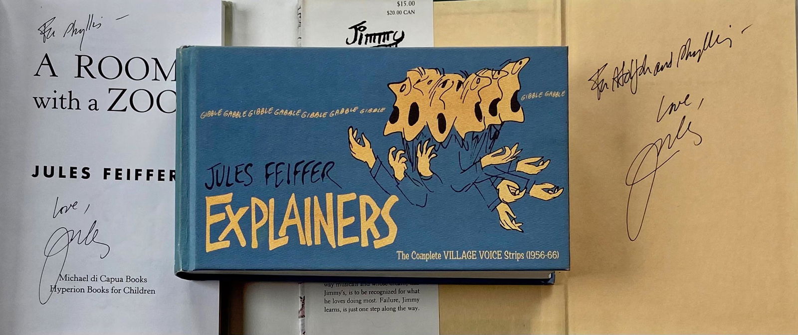 Jules Feiffer Books Inscribed to Adolph & Phyllis Green (1 of 4)