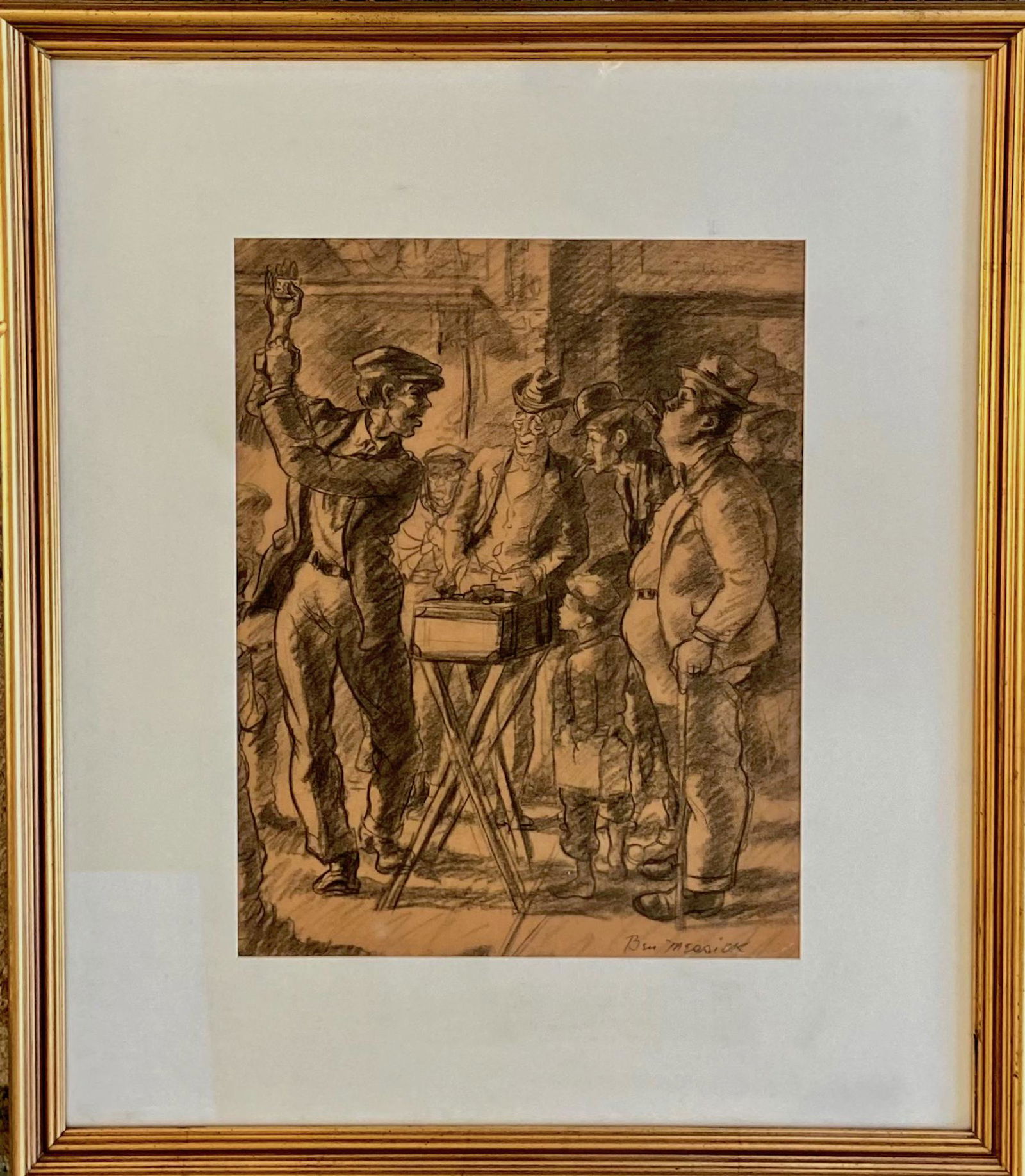 Ben Messick (California, 1901-1981) Card Hustler (1 of 3)