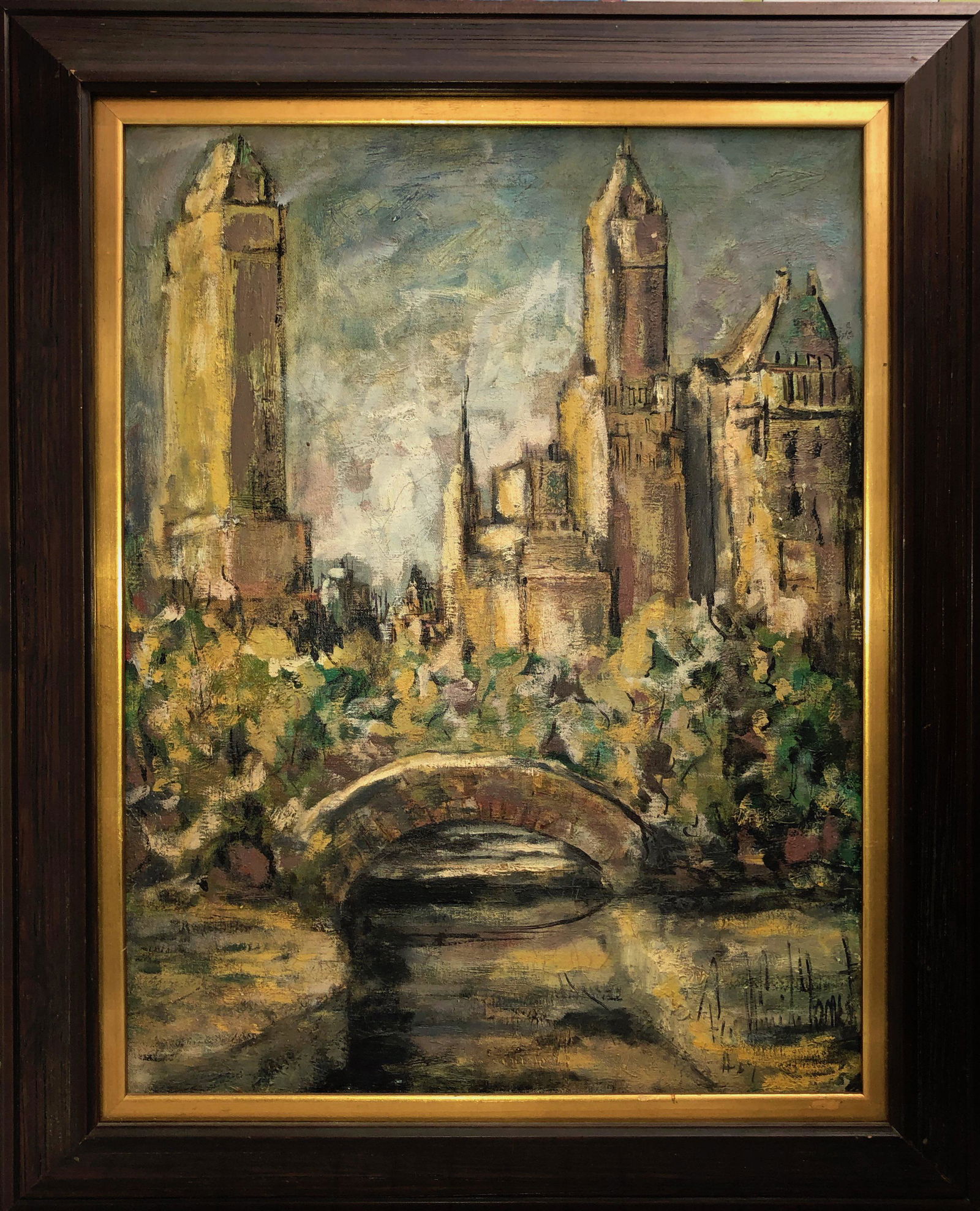 Impressionist Painting NEW YORK CITY Paul-Emile Genest (1 of 4)