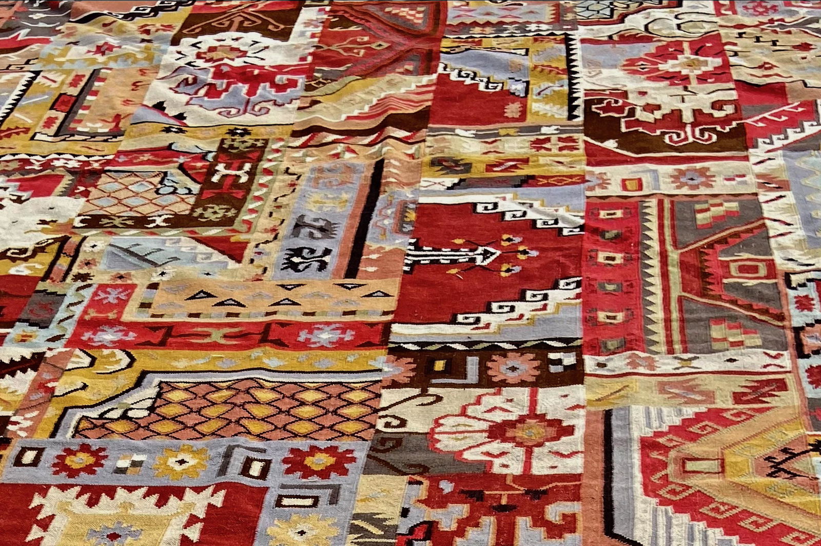 Large Turkish ANKARA DHURRIE Rug: 9' x 12' (1 of 5)