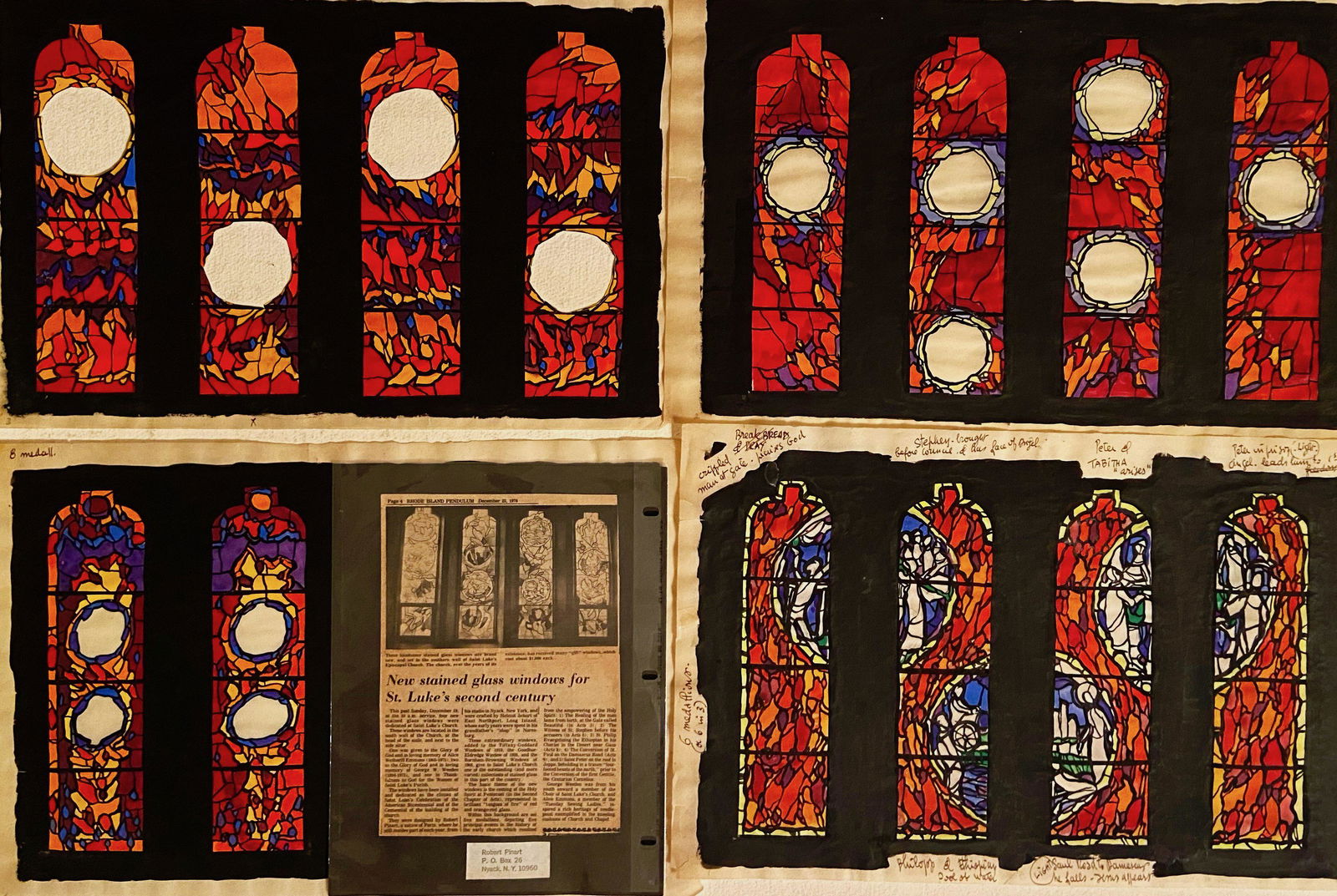 Robert Pinart Stained Glass Church Chapel Paintings (1 of 4)